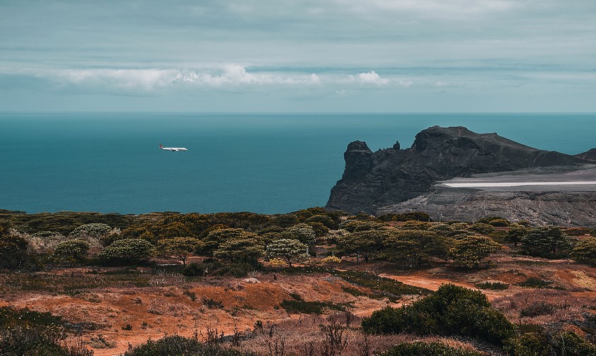 Flughafen in Jamestown auf St. Helena: Wenn im November die Hauptreisesaison zur Südatlantik-Insel startet, gibt es auch wieder Flüge nach Kapstadt.