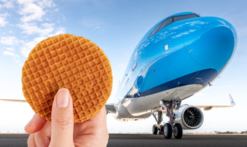 Airbus A321 Neo von KLM: An Bord gibt es künftig weiterhin eine Stroopwaffel, aber kein Sandwich mehr.