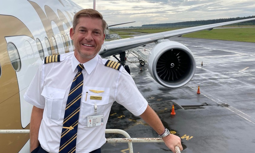 Kapitän Holger Giebson: Wollte sich nicht zum Airbus-A380-Piloten umschulen lassen.