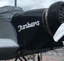 Das vielleicht erste Geschäftsreiseflugzeug der Welt, hier bei der Ebace 2019: Die Junkers F 13 feiert in diesem Jahr hundertsten Geburtstag.
