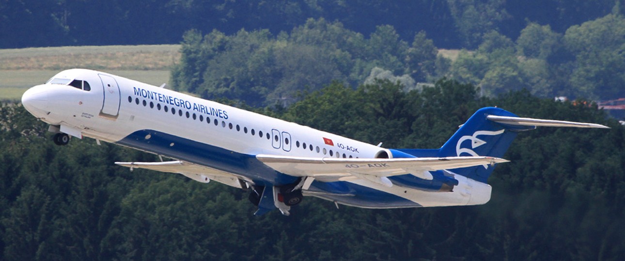 Fokker 100 von Montenegro Airlines: Die Airline ist stark angeschlagen.