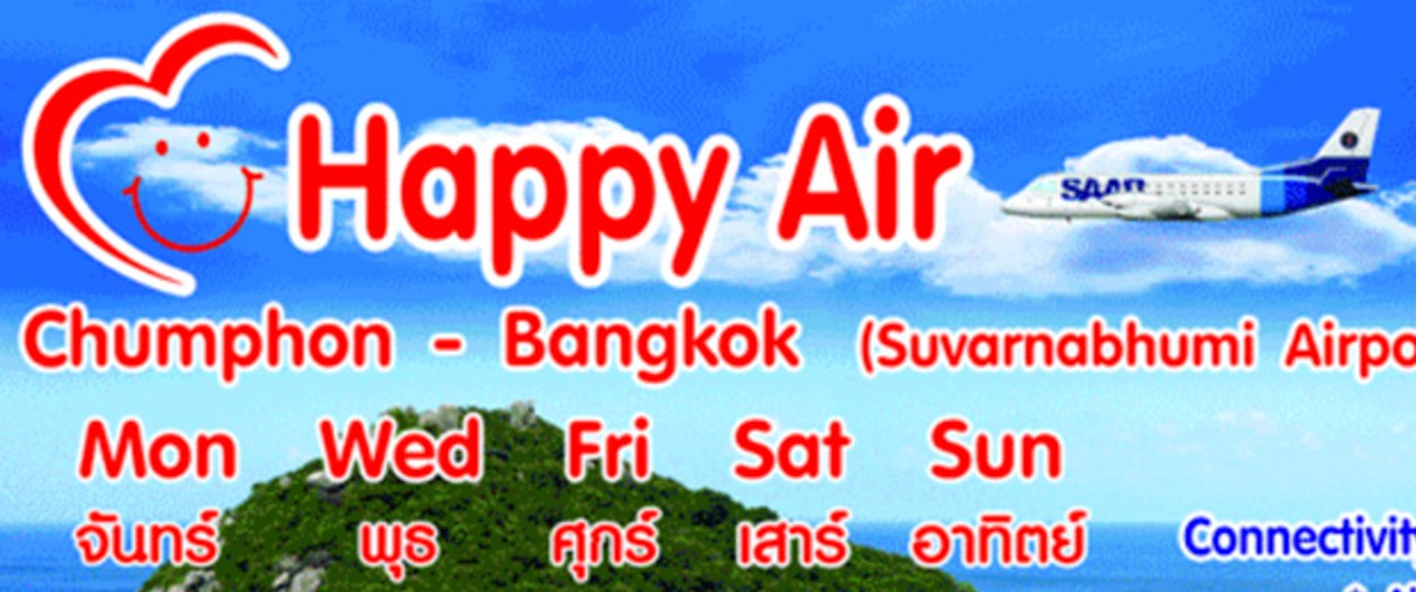 Happy Air aus Thailand: Wirklich professionell wirkt auch der Webauftritt nicht.
