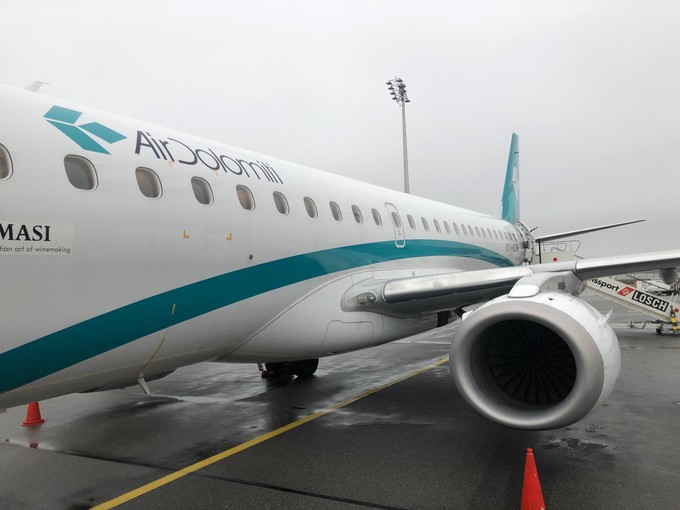 So sahen die Flieger von Air Dolomiti bisher aus...