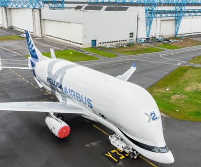 Das zweite Exemplar des Beluga XL bei Airbus in Toulouse.