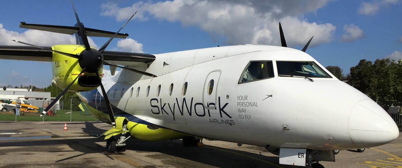 Dornier 328 von Skywork: Später flog die Airline mit Saab 2000.