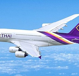 Airbus A380 von Thai Airways: Der Flug geriet in Turbulenzen.
