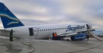 Der Superjet von Yakutia Airlines: In keinem guten Zustand.