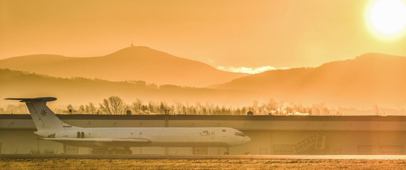 Die Ilyushin IL-62 M, die von Stockholm nach Caracas flog.