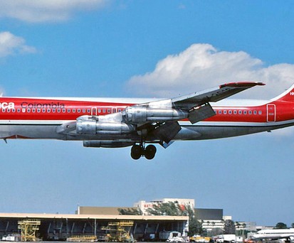 Eine Boeing 707 von Avianca im Jahr 1978.