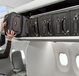 Space Bin von Boeing: Tiefer unten und mit mehr Stauraum.