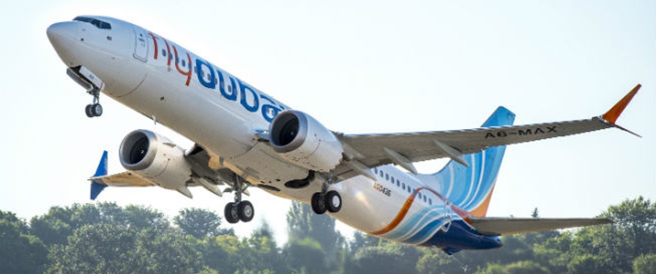 Boeing 737 Max von Flydubai: Die erste der Region.