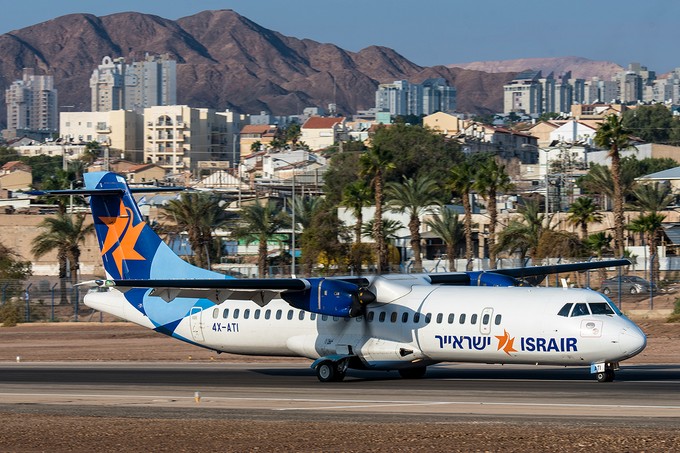 Israir war der zweite dominante Anbieter in Eilat und mit seinen vier Airbus A320 sowie drei ATR-72-500 präsent.
