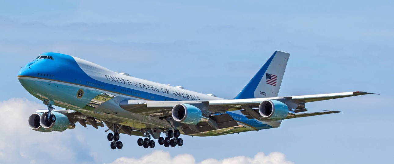 Boeing 747 als Air Force One: Dieses Mal nicht in Zürich zu sehen.