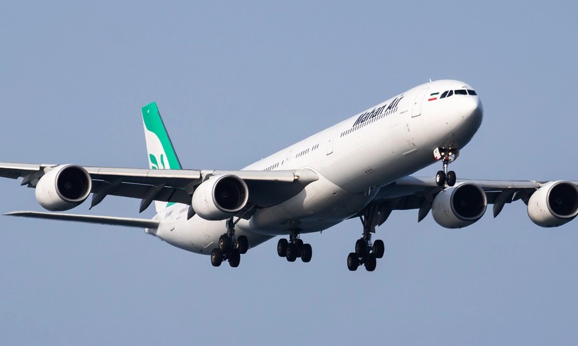 Airbus A3340-600 von Mahan Air: Der Iran umgeht aktuell Sanktionen über Malawi.