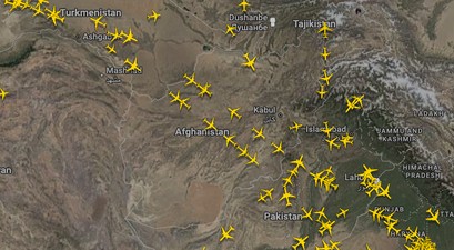 afghanistan ueberfluege
