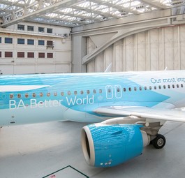 So sieht der Airbus A320 Neo von British Airways mit der Speziallackierung aus.