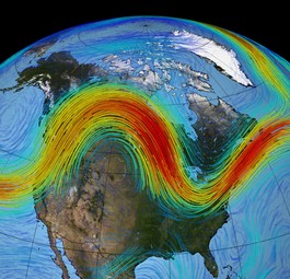 Visualisierung des Polar-Jetstreams: Keine statische Größe.