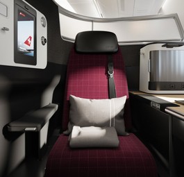 Business Class-Suite im Airbus A350 von Swiss: Happige Preise.