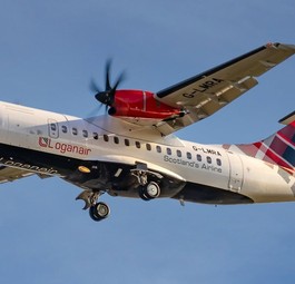 ATR 42 von Loganair: Nicht mehr lange in Dundee zu Gast.