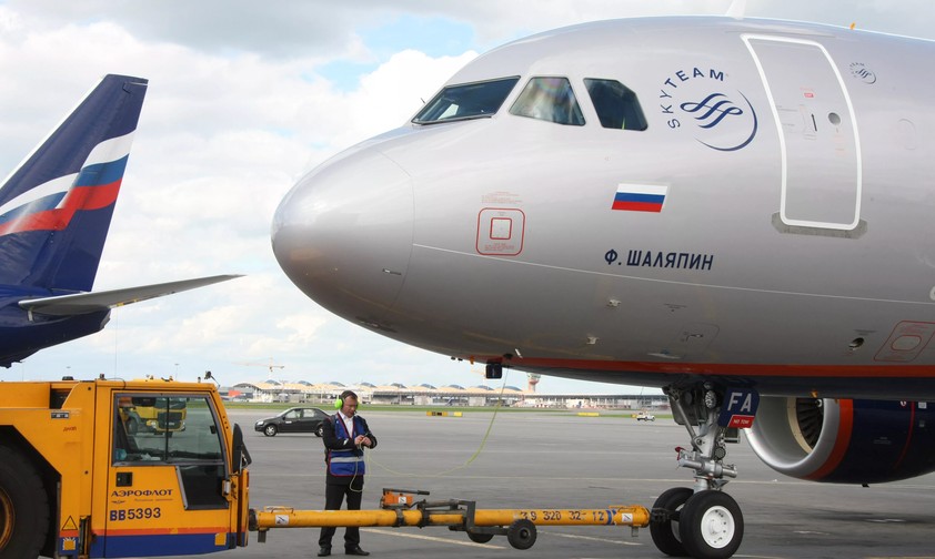 Airbus A320 von Aeroflot: Viele westliche Flieger im Land sind geleast.