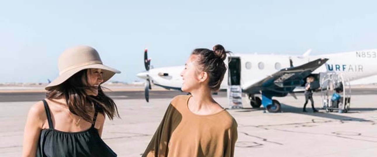Fluggäste von Surf Air: In Europa sind eher Geschäftsreisende das Zielpublikum.