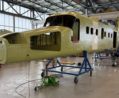 Der erste Rumpf der Do 228 NXT: Der erste Flieger soll EnNde des Jahres fertig sein.