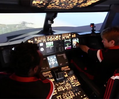 Fußballstars fliegen Superjumbo