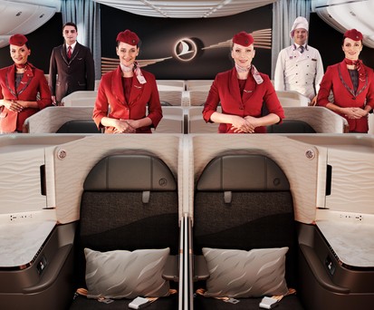 So sehen die Sitze der neuen Business Class aus.