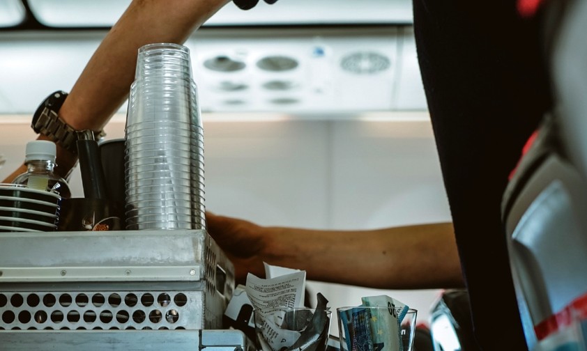 Bordservice: Nur noch beschränkt im Angebot.