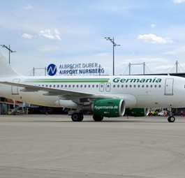 Germania-Jet in Nürnberg: In Franken spürt man das Aus deutlich.