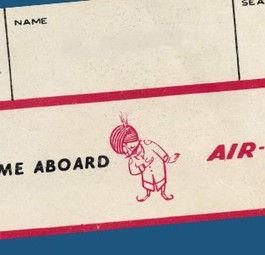 Alte Bordkarte von Air India: Ein Flieger der Airline muss am Boden bleiben.