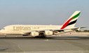 Airbus A380 von Emirates in Dubai:kern des Erfolgsmodells.