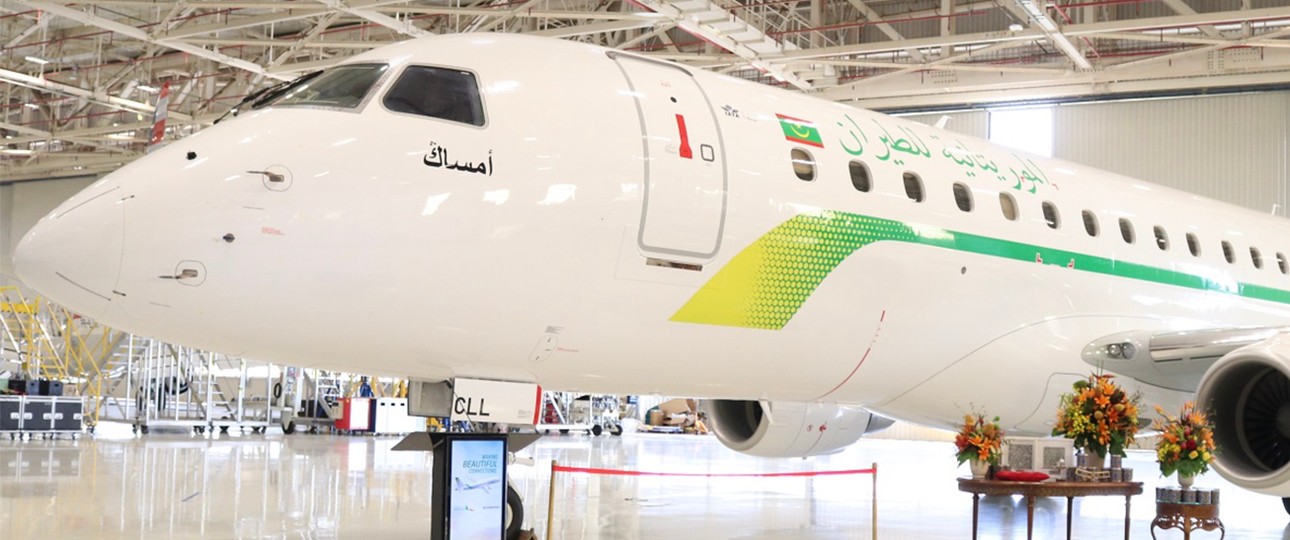 Embraer E175 von Mauritania Airlines: Die einzige Fluggesellschaft des Landes.