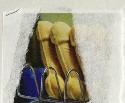 Keks des Anstoßes: Das Bild wurde im Lufthansa Magazin überklebt.