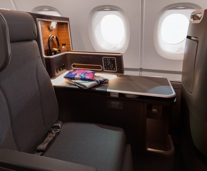 Die neue Business Class im A380 von Qantas: Die neuen Sitze werden bereits in den Dreamlinern der Airline eingesetzt.