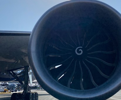 Das GE9X an der Boeing 777-9: Zieht Aufmerksamkeit auf sich.