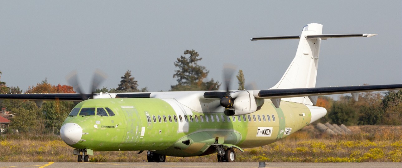 Die 29. ATR 72-600 von Air New Zealand hier noch in der Testflugphase in Frankreich: Der Flieger ...