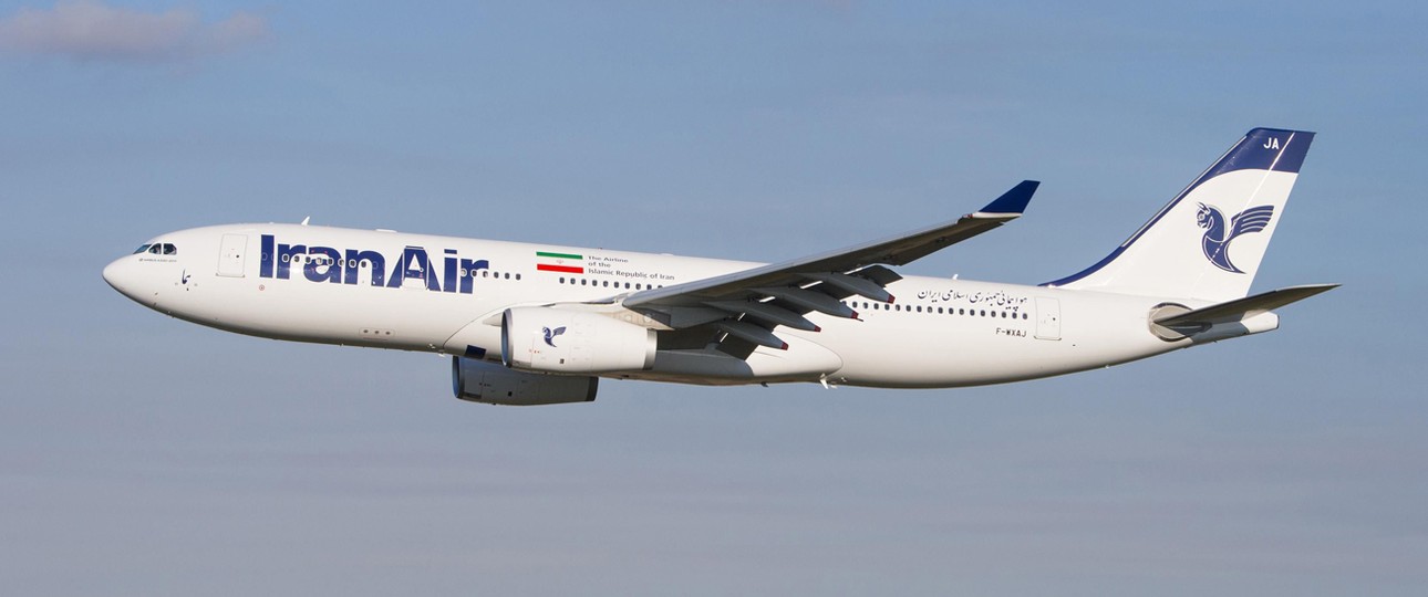 Airbus A330 von Iran Air: konnte in Hamburg nicht landen.