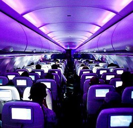 Kabine von Virgin Atlantic: Bald mit Handyempfang.