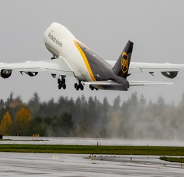 Platz 2: Nordamerika mit 26,9 Prozent. Im Bild: eine Boeing 747 F von UPS.