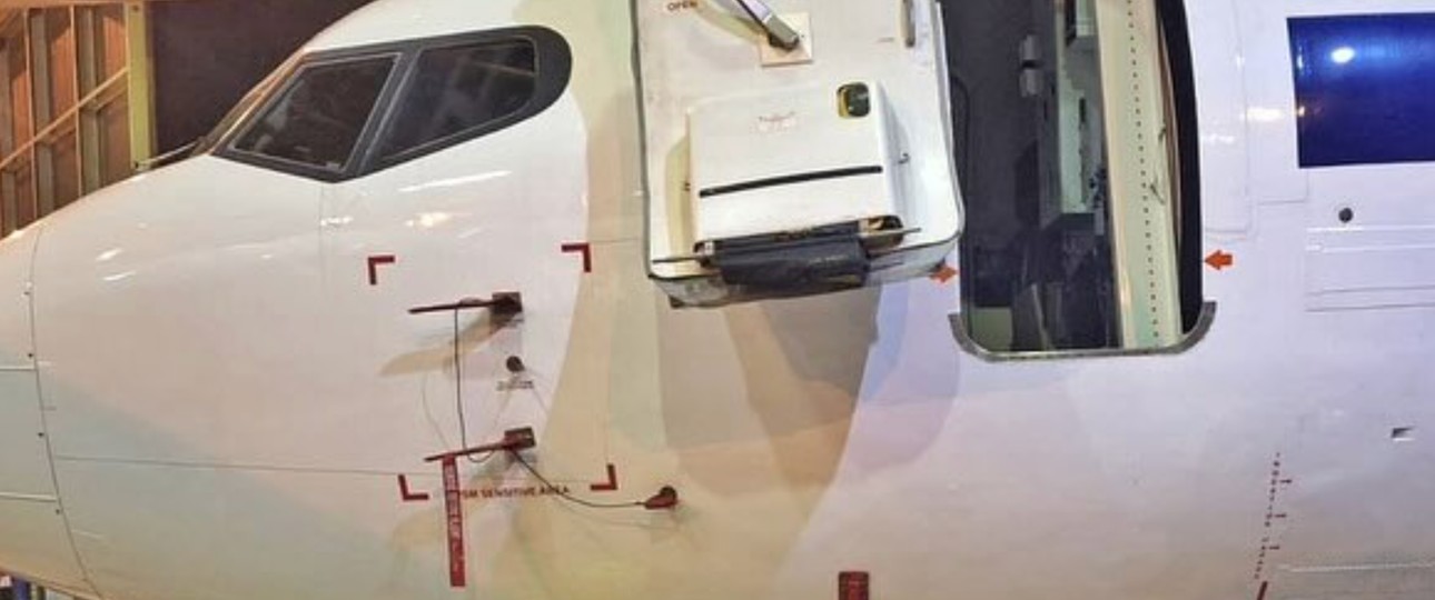 Boeing 737-400 von Bid Air Cargo: Die Stützen brachen weg.