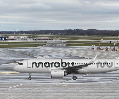 Flieger von Marabu am Flughafen Hamburg: Könnte so aussehen.