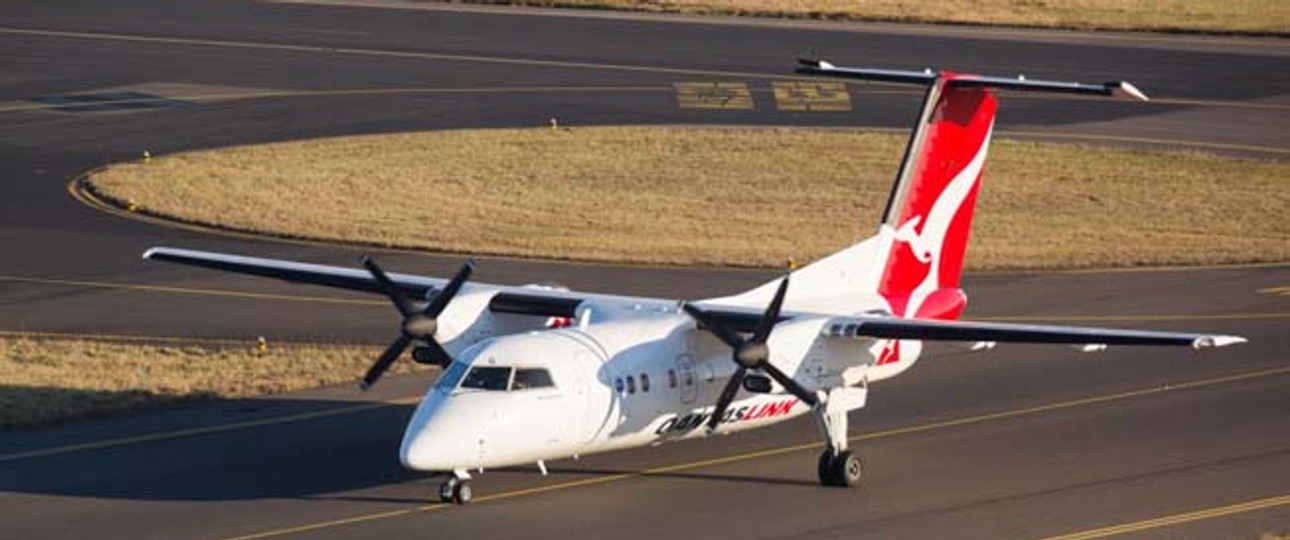 Regionalfliger von Qantas: Monatlich 10.000 Emirates-Reisende fliegen im Inlandsnetz der australischen Fluglinie.