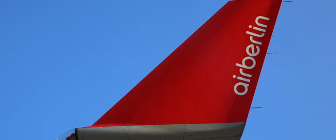 Winglet eines Airbus A330 von Air Berlin: Bald prangt dort das Malaysia-Airlines-Logo.