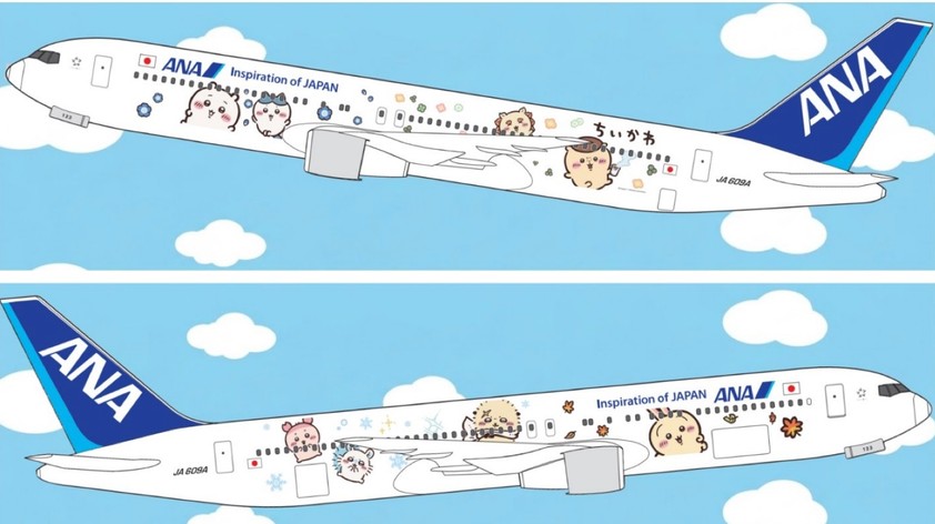 Der Chiikawa-Jet von ANA.