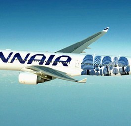 Finnair-A330 mit spezieller Bemalung: In der Ukraine inspiriert
