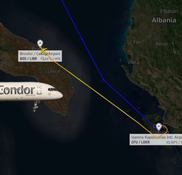 boeing 757 korfu duesseldorf brindisi