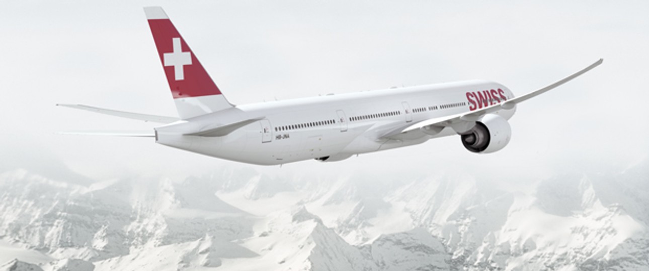 Boeing B777 der Swiss: Eigentlich die einzig mögliche Wahl, so Cord Schellenberg.