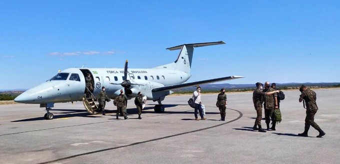 Die Embraer EMB 120 ist heute bei der brasilianischen Luftwaffe im Einsatz und heiß dort C-97.