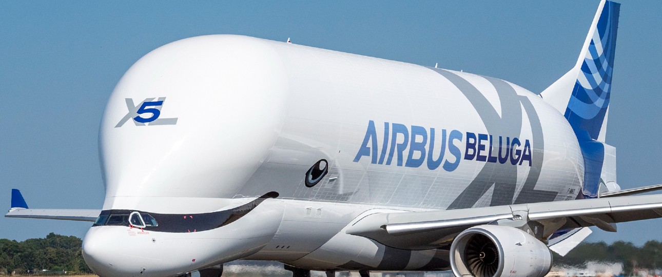 Airbus Beluga XL 5 (Archivbild): Erlitt ein Malheur, zum Glück ohne Verletzte.